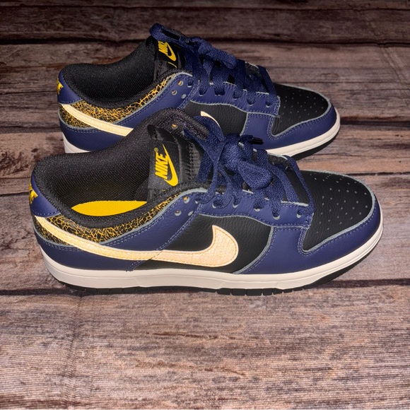 Nike Other - Nike Dunk Low Vintage Michigan Midnight Navy FZ4014-010 Men's Size 7.5